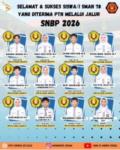 PENGUMUMAN SISWA YANG DITERIMA PTN MELALUI JALUR SNBP 2026